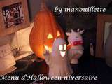 Menu d'Halloween-niversaire