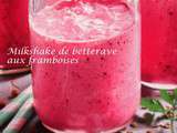 Milkshake de betterave aux framboises