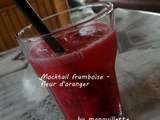 Mocktail framboise - fleur d'oranger