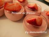 Mousse de fraises