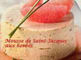 Mousse de Saint-Jacques aux herbes