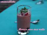 Mousse rose aux radis