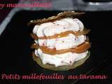 Petit millefeuille au tarama de Saint-Jacques