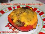 Poivrons farcis au quinoa rouge