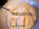 Rigatoni au fromage comme au resto italien