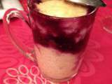 Riz au lait, coulis de fruits rouges