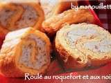 Roulé au roquefort et aux noix