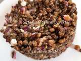 Salade de lentilles vertes