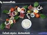 Salade niçoise destructurée