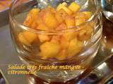 Salade très fraîche mangue-citronnelle