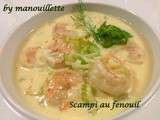 Scampi au fenouil