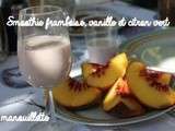 Smoothie framboise, vanille et citron vert