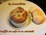 Soufflé au café et ses amaretti