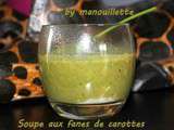 Soupe aux fanes de carottes