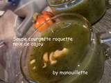 Soupe courgette roquette noix de cajou