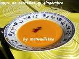 Soupe de carottes au gingembre