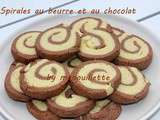 Spirales au beurre et au chocolat