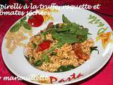 Spirelli à la truffe, roquette et tomates séchées