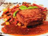 Steak de cerf au chorizo