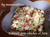 Taboulé pois chiches et feta