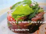 Tartare de thon à l'huile d'argan