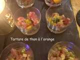 Tartare de thon à l'orange