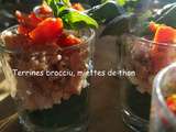 Terrine brocciu et miettes de thon