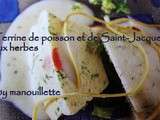 Terrine de poisson et de St Jacques aux herbes