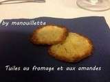 Tuile au fromage et aux amandes