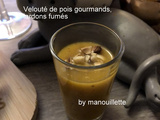 Velouté de pois gourmands aux lardons fumés