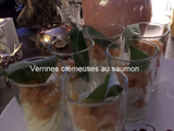 Verrine crémeuse au saumon