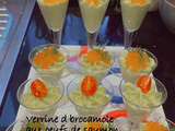 Verrine de brocamole aux oeufs de saumon