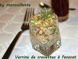 Verrine de crevettes à l'avocat