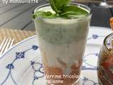 Verrine tricolore italienne