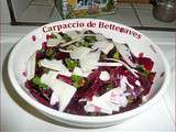 Carpaccio de betterave Rouge