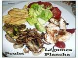 Plancha de Poulet aux Légumes