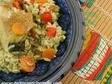 Poulet au Riz, Epinards, Carottes et Coriandre #maggi®