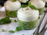 Concombre et petits pois en gelée
