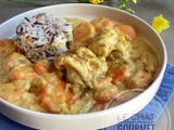 Curry de poisson aux carottes et au lait de coco