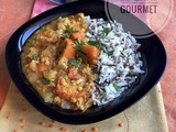 Dahl de lentilles corail et potimarron