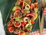 Panzanella toscane - Salade de tomates et concombres au pain
