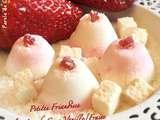 Petites friandises à la noix de coco vanille/fraise