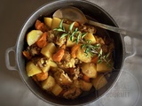 Poulet au gingembre et aux abricots frais