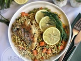 Poulet et orzo au citron et à l’aneth