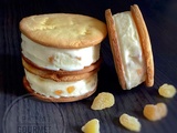 Sandwich à la crème glacée au gingembre