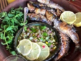 Sardines grillées et salsa au citron