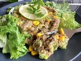 Timbale de thon au maïs et à l’avocat