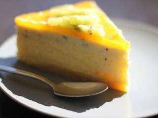 Bavarois mangue kiwi safrané