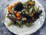 Brocolis, carottes et pois gourmands au gingembre et soja