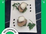 Filet mignon aux petits pois et au fromage de chèvre